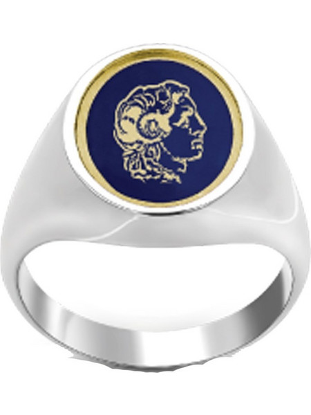 Personal Jewel Ανδρικό Δαχτυλίδι Σεβαλιέ από Ασήμι 925 DK15.1.5PJ