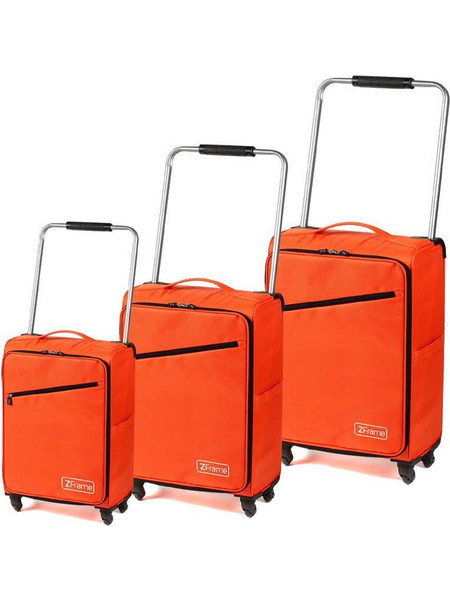 Σετ 3 τμχ βαλίτσες τροχήλατες ZFRAME SH222837ORBGFOB Πορτοκαλί