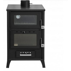 Gekas Metal MG 500 Black Ατσάλινη Ξυλόσομπα με Φούρνο 22kW