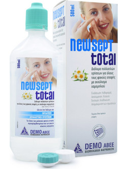 Demo New Sept Total Υγρό Φακών Επαφής 500ml