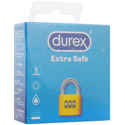 Durex Extra Safe Προφυλακτικά Λεπτά με Λιπαντικό 3τμχ