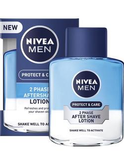 Nivea Men Protect & Care 2 In 1 After Shave Lotion 100ml