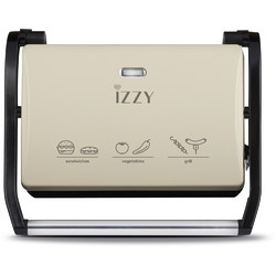 IZZY Panini SW-123G Τοστιέρα Γκριλιέρα για 2 Τοστ 800W Creme