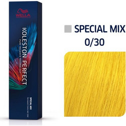 Wella Koleston Perfect Me+ Special Mix 0/30 Χρυσό Φυσικό Ενισχυτικό Βαφής Μαλλιών 60ml