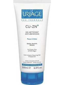 Uriage Bariederm Cica Nettoyant Cu-Zu Gel Καθαρισμού Προσώπου για Ακμή 200ml