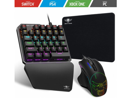 Spirit Of Gamer Xpert G700 Σετ Gaming Πληκτρολόγιο RGB Black