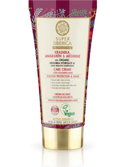 Natura Siberica Super Siberica Krasnika Αmaranth & Αrginine Leave In Conditioner Κρέμα για Βαμμένα Μαλλιά 50ml