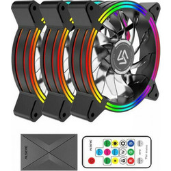 Alseye Halo 4.0 Case Fan 120mm RGB με Σύνδεση 3-Pin 4-Pin Molex 3τμχ