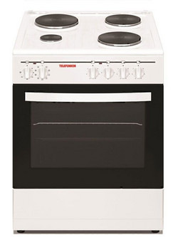 Telefunken TFN-C60MEW Κουζίνα Ηλεκτρική 60lt με Εμαγιέ Εστίες 59.8cm