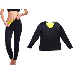 Hot Shapers Σετ Κολάν Αδυνατίσματος Μακρύ + Μπλούζα Μακρυμάνικη