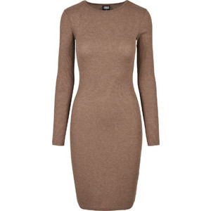 Urban Classics Midi Καθημερινό Φόρεμα Καφέ TB1340 Urban Classics Midi Καθημερινό Φόρεμα Καφέ TB1340