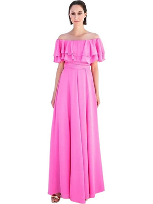 Desiree Maxi Καλοκαιρινό Φόρεμα για Γάμο / Βάπτιση Φούξια 08.36145
