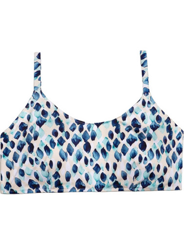 Rock Club Bikini Top Μπουστάκι Μπλε Λευκό BP-1627
