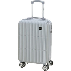 Bartuggi 724-518 Βαλίτσα Καμπίνας 55x37x27cm με 4 Ρόδες Ασημί
