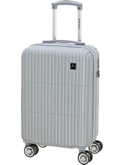 Bartuggi 724-518 Βαλίτσα Καμπίνας 55x37x27cm με 4 Ρόδες Ασημί