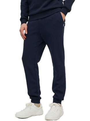 Jack & Jones Ανδρικό Παντελόνι Φόρμας με Λάστιχο Navy Μπλε 12249274