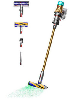 Dyson V12 Detect Slim Absolute Nickel/Yellow Επαναφορτιζόμενη Σκούπα Stick & Χειρός 25.2V 448884-01