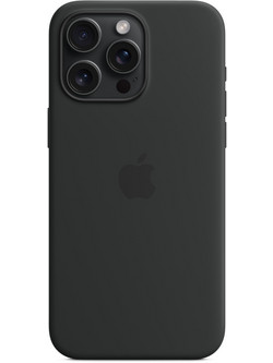 Apple Silicone Case with MagSafe Back Cover Black (iPhone 15 Pro)