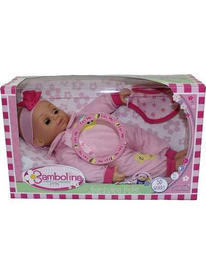 Just Toys Bambolina Μωρό που Μιλάει Ελληνικά 50 Λέξεις 34cm
