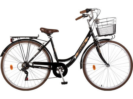 Orient Bikes City Classic 2024 Γυναικείο Ποδήλατο Πόλης 28" με 6 Ταχύτητες Μαύρο
