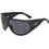 Dsquared2 D20124S ANS/IR Γυναικεία Γυαλιά Ηλίου Μάσκα Κοκάλινα Μαύρα με Μαύρο Polarized Φακό