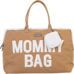 Childhome Mommy Suede Τσάντα Αλλαξιέρα Μαιευτηρίου Ώμου & Χειρός Μπεζ