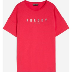 Freddy Γυναικείο Αθλητικό T-Shirt Φούξια S4WTRT2-F52