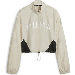 Puma Fit Move Woven Αθλητικό Γυναικείο Μπουφάν Χειμωνιάτικο Pullover Κοντό Εκρού 524816-90
