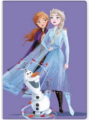 Disney Frozen Κουβέρτα Κούνιας Fleece 100x140 Μωβ