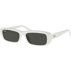 Ray-Ban RB4436D 677287 Γυαλιά Ηλίου Ορθογώνια Κοκάλινα Λευκά με Μαύρο Polarized Φακό