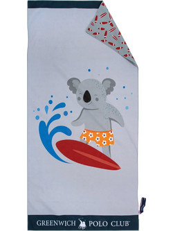 Greenwich Polo Club 3882 Παιδική Πετσέτα Θαλάσσης Microfiber Γκρι 70x140cm