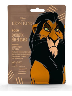 Disney Lion King Scar Cosmetic Face Sheet Μάσκα Προσώπου για Ενυδάτωση 1τμχ