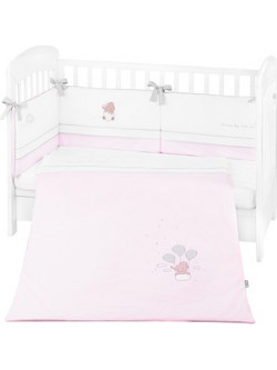 KikkaBoo Dream Big Σετ Κούνιας 60x120 Pink 3τμχ