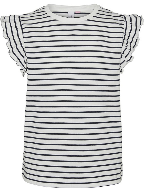 Vero Moda Παιδικό T-Shirt Κοντομάνικο Λευκό Navy Μπλε 10306158