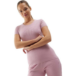 4F Γυναικείο Αθλητικό T-Shirt Ροζ 4FWSS24TTSHF1163-56S