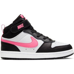 Nike Court Borough 2 Παιδικά Sneakers Μποτάκια Μαύρα CD7783-005