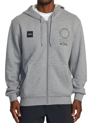 RVCA Graphic Ανδρική Ζακέτα Φούτερ με Κουκούλα και Φερμουάρ AVYFT00348BLK-AHR