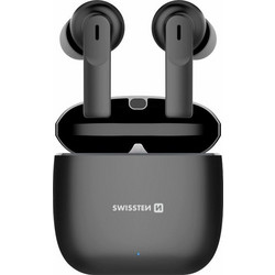 Swissten Alupods II Ακουστικά Bluetooth In Ear Black