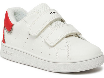 Geox Eclyper Παιδικά Sneakers Λευκά B365LA 000BC C0050