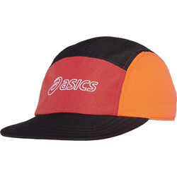 ASICS Panel Καπέλο Jockey Υφασμάτινο Μαύρο Κόκκινο Πορτοκαλί Πολύχρωμο 3013B004