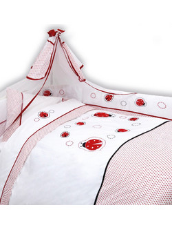 Palamaiki Little Star Ladybag Σετ Κούνιας White/Red 6τμχ
