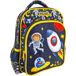 Must Space Adventure Σχολική Τσάντα Πλάτης Δημοτικού Πολύχρωμη 585593
