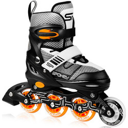 Spokey Arya Inline Αυξομειούμενα Rollers Παιδικά Μαύρα Πορτοκαλί