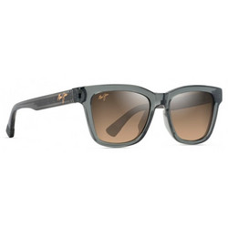 Maui Jim HS644-14 Ανδρικά Γυαλιά Ηλίου Τετράγωνα Κοκάλινα Μαύρα με Καφέ Polarized Φακό