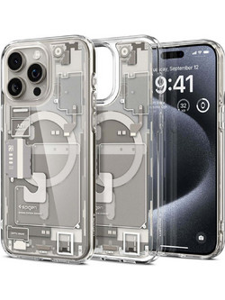 Spigen Ultra Hybrid MagFit Back Cover Zero One Natural (iPhone 15 Pro)