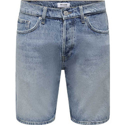 Only & Sons Ανδρική Βερμούδα Τζιν Γαλάζια 22026092