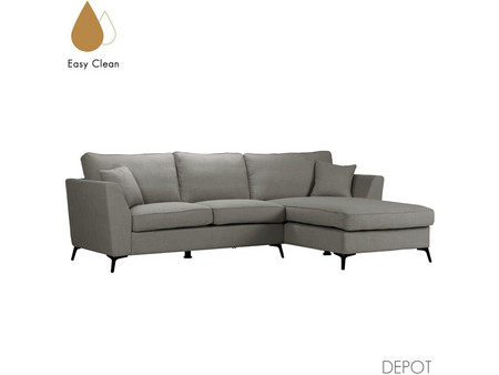 Liberta Boel Γωνιακός Καναπές Δεξιά Γωνία Γκρι 280x170x92cm 71-0162