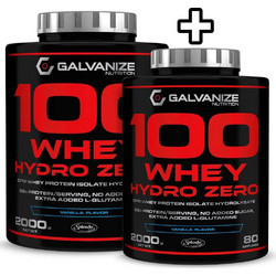 Galvanize Nutrition 100 Whey Hydro Zero Vanilla Πρωτεΐνη Ορού Γάλακτος Γράμμωσης 2x2kg