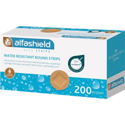 Alfashield Alfa Round Strips Αδιάβροχα Αυτοκόλλητα Επιθέματα 200τμχ