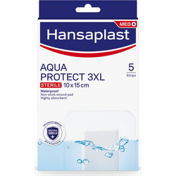 Hansaplast Aqua Protect 3XL Αποστειρωμένα Αδιάβροχα Αυτοκόλλητα Επιθέματα 10x15cm 5τμχ